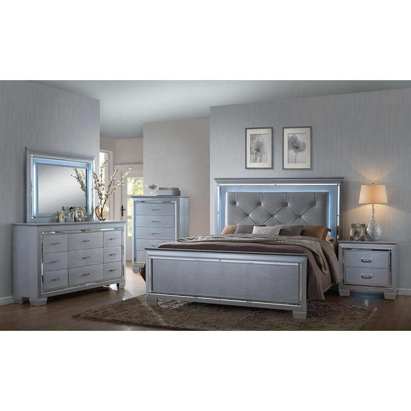 Rosdorf Park Cirencester Upholstered Standard Configurable Bedroom Set & Reviews Wayfair